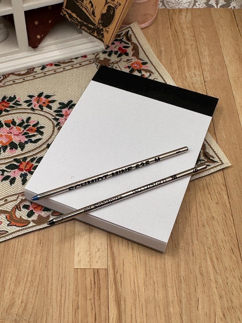 Stratton notebook replacement notepad and pen refill set