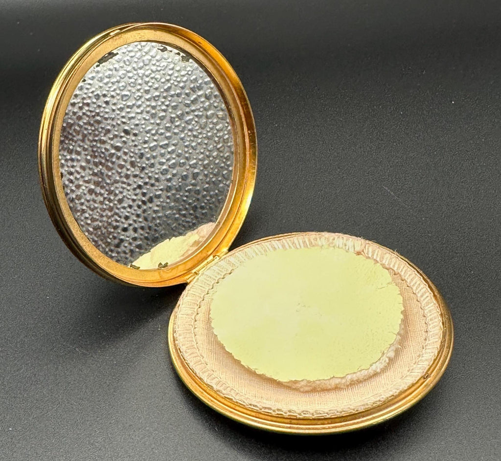 Vintage St Paul's Cathedral Powder Compact: London Souvenir Makeup Mirror