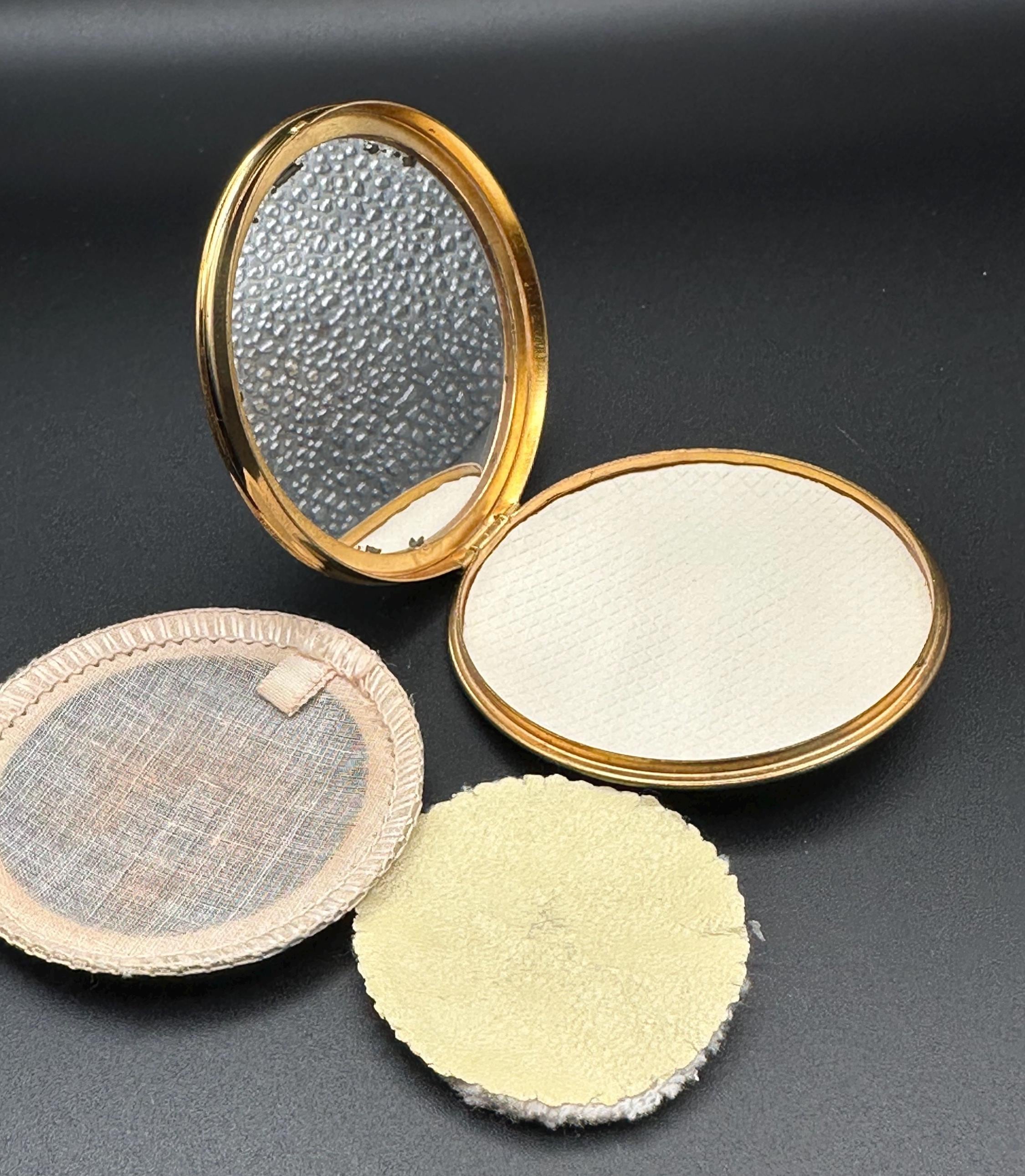 Vintage St Paul's Cathedral Powder Compact: London Souvenir Makeup Mirror