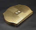 Vintage Stratton Regency Initial Powder Compact - Classic Gold Tone Initials can be changed
