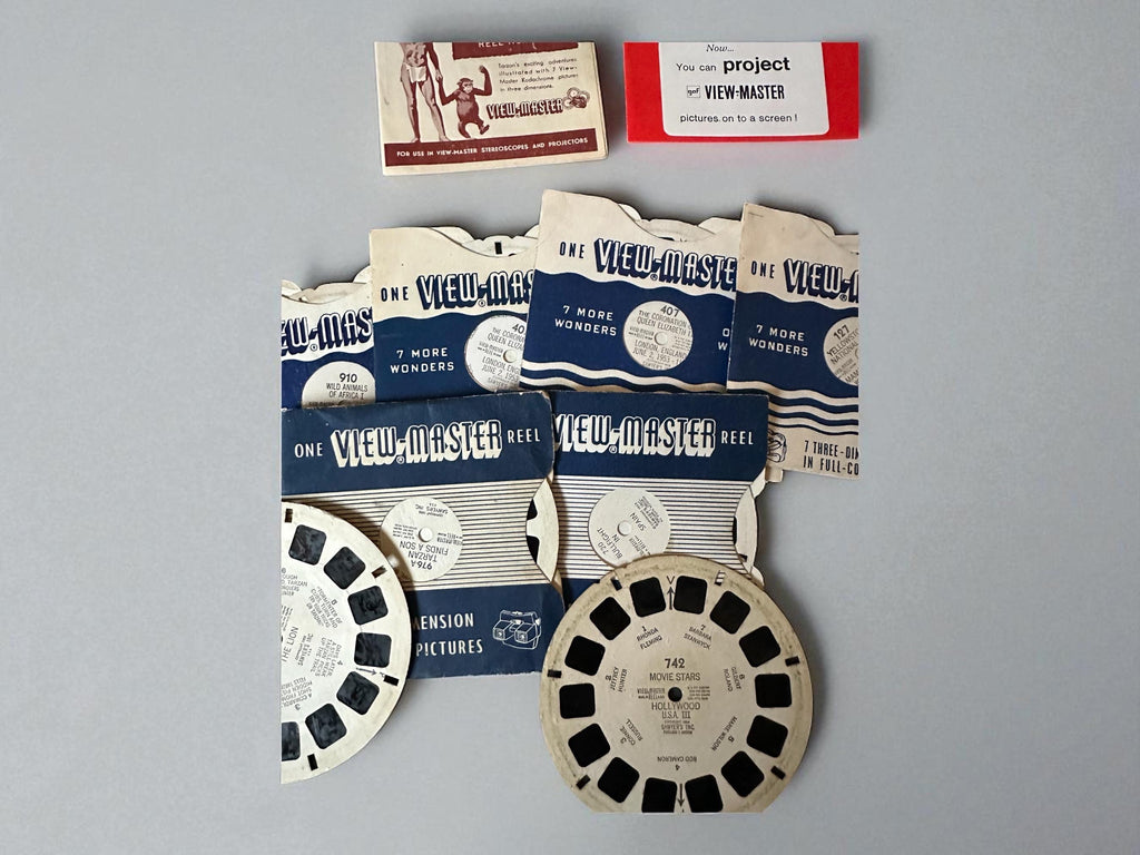 Vintage Bakelite View-Master Set: 1939 Stereoscopic Toy with Original Box & Discs