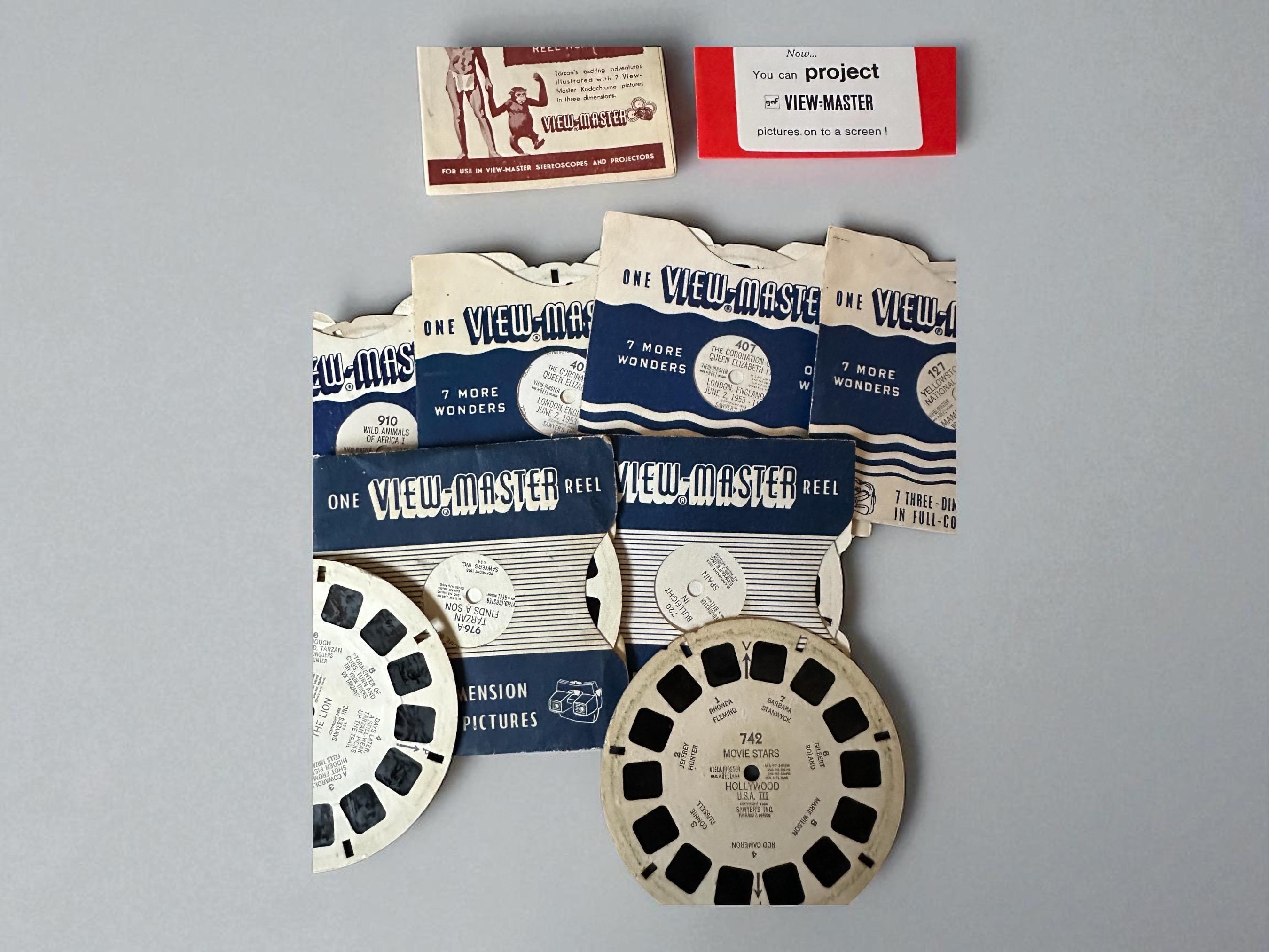 Vintage Bakelite View-Master Set: 1939 Stereoscopic Toy with Original Box & Discs