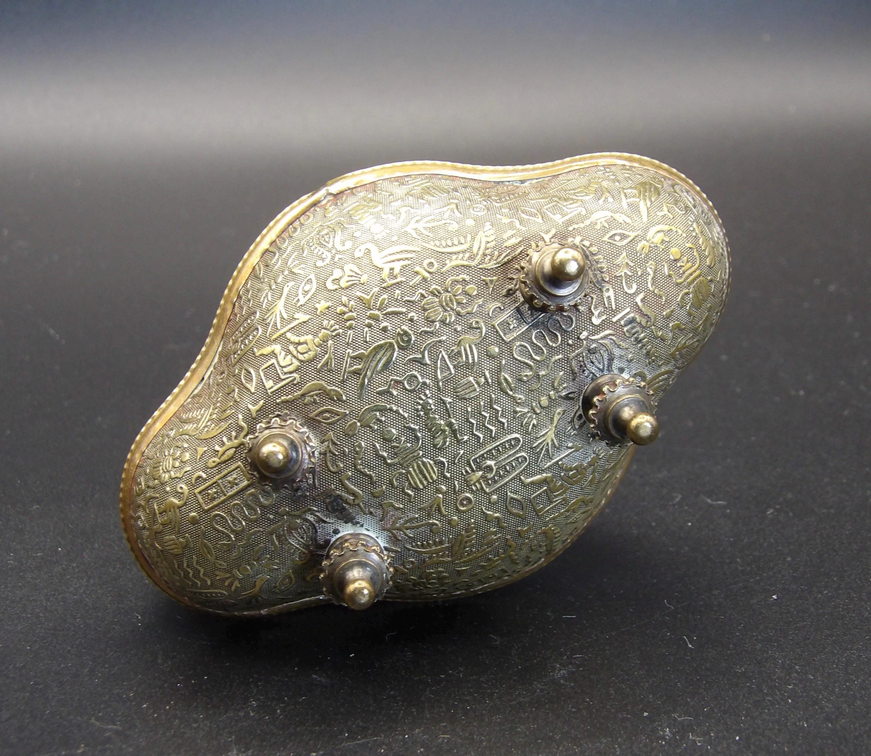 Exquisite 19th Century French Egyptian Revival Gilt Ormolu Vitrine Jewellery Casket Trinket Box