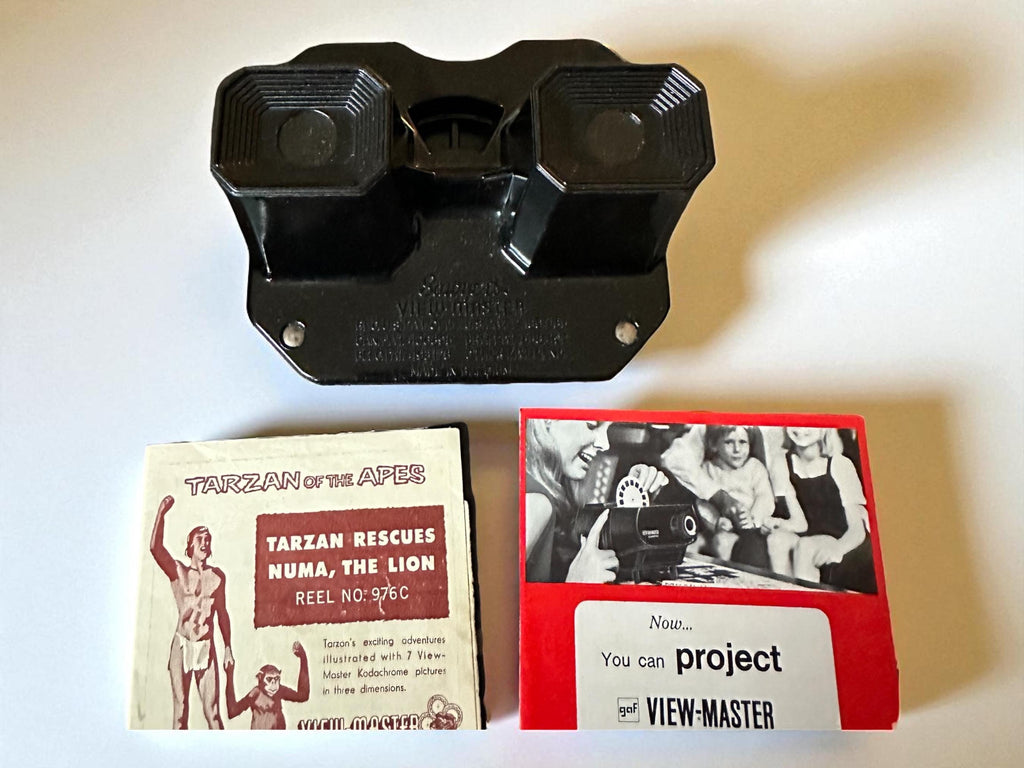 Vintage Bakelite View-Master Set: 1939 Stereoscopic Toy with Original Box & Discs