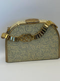 Vintage Stratton Evening Bag Set: Art Deco Floral Vanity Case, England