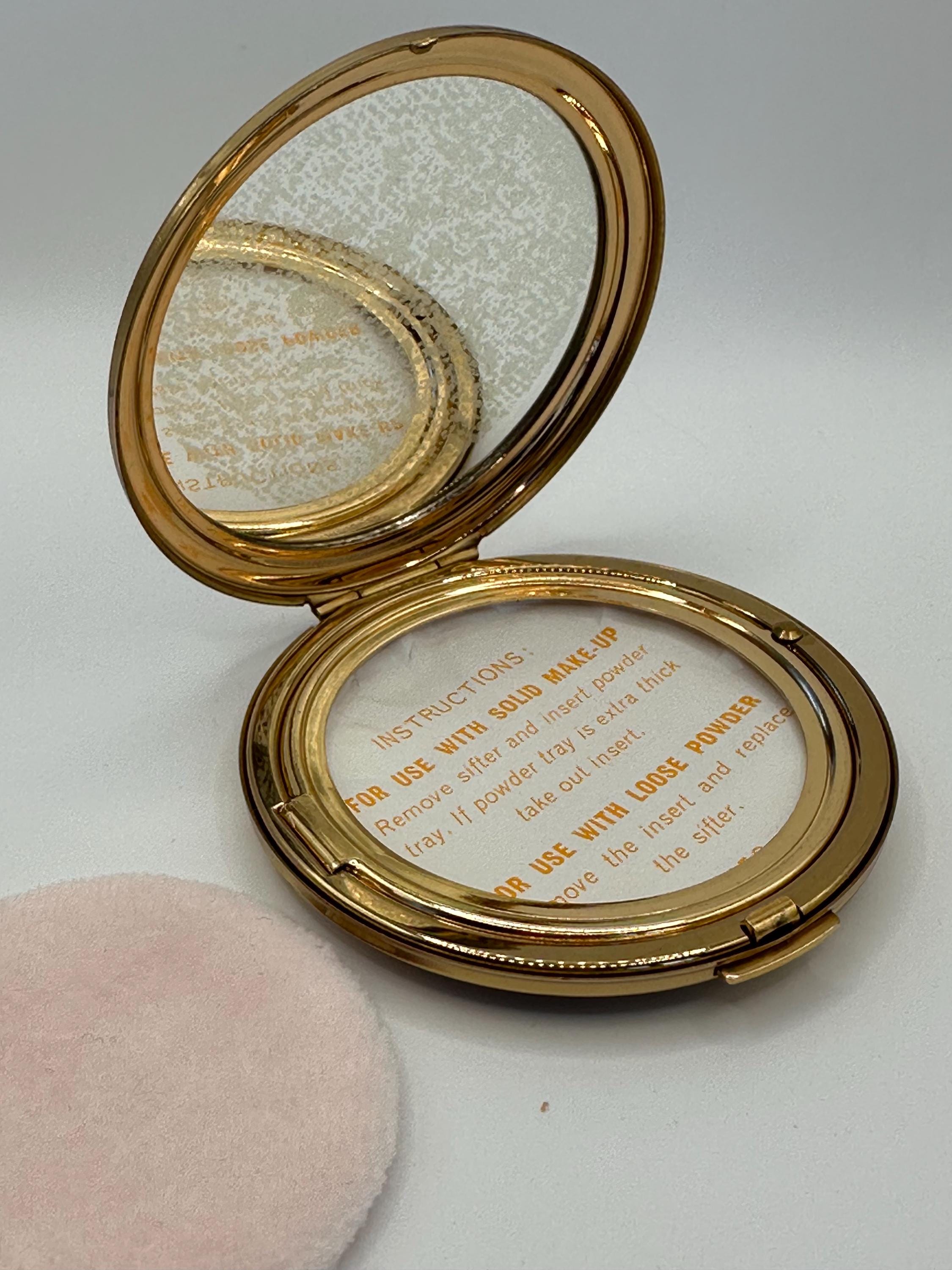 Vintage Liberty of London Stratton Powder Compact: St George Clock, Original Box