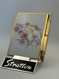 Vintage Stratton Handbag Notebook – G. Breeze Floral Design with Original Pen