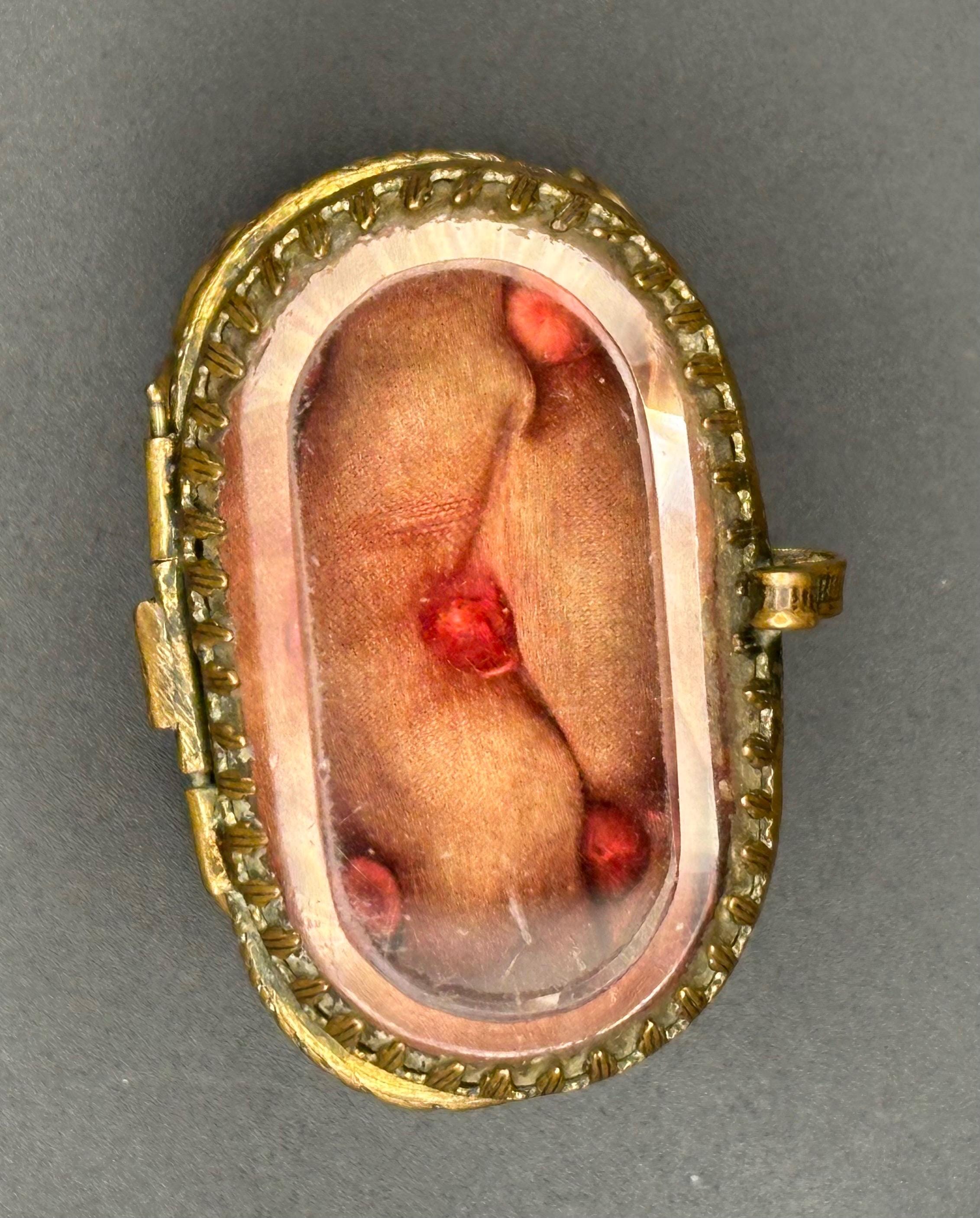 Antique French Ormolu Jewellery Casket: Bevelled Glass Lid, Trinket Box