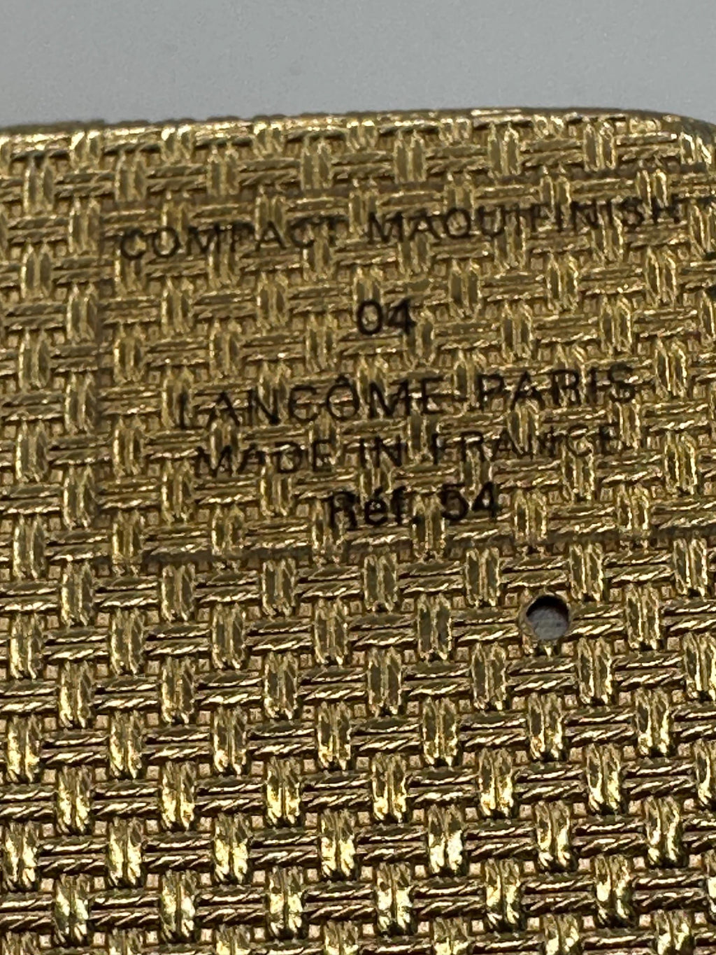 Vintage Lancôme Maquifinish Powder Compact – Gold Tone