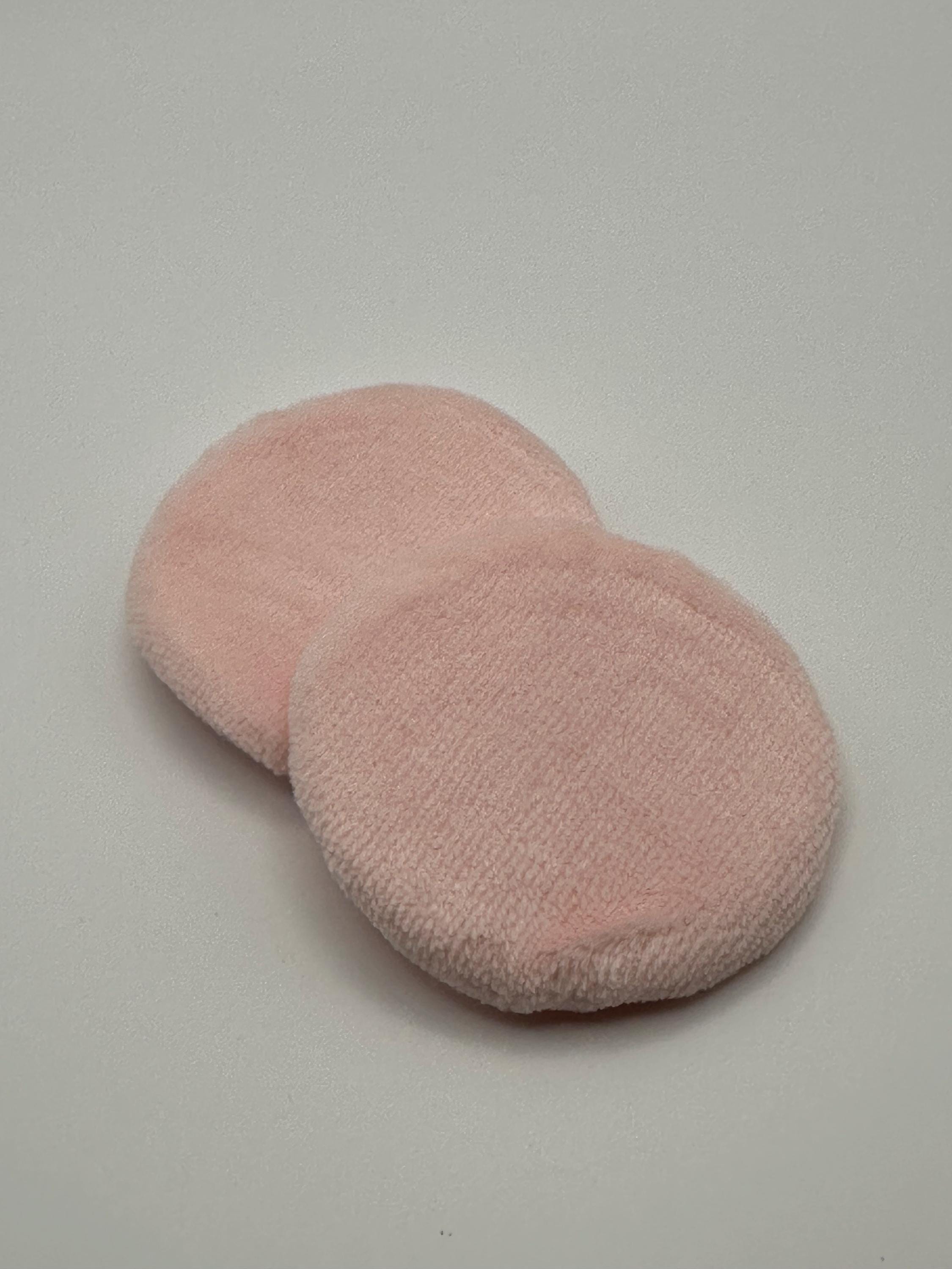 Pack of 2 Replacement powder puffs for Stratton, Kigu powder compacts 6cm to 7.5cm