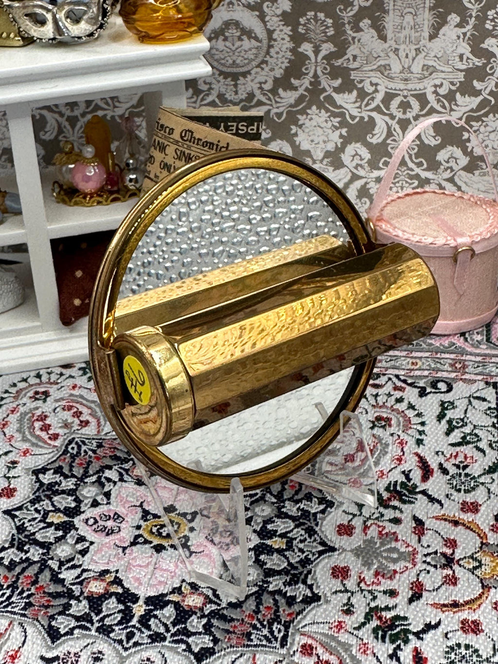 Vintage Stratton Lip View Compact Rare Toast Design