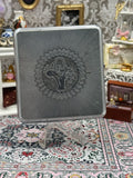 Vintage Silver Art Deco Powder Compact & Cigarette Case Combo Minaudiere