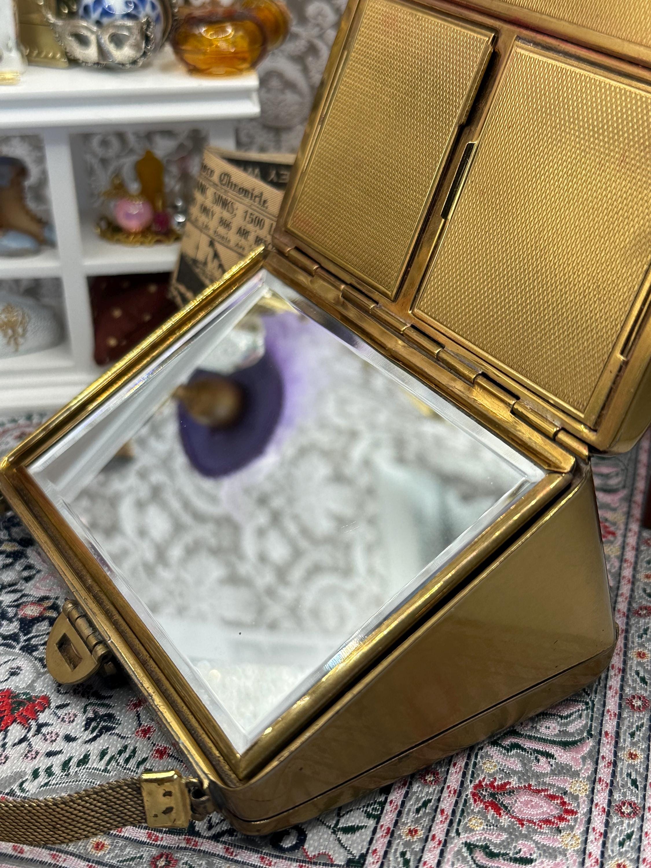 Vintage 1940s Art Deco Minaudière | L.S. Mayer Burlington Party Case with Silk Purse