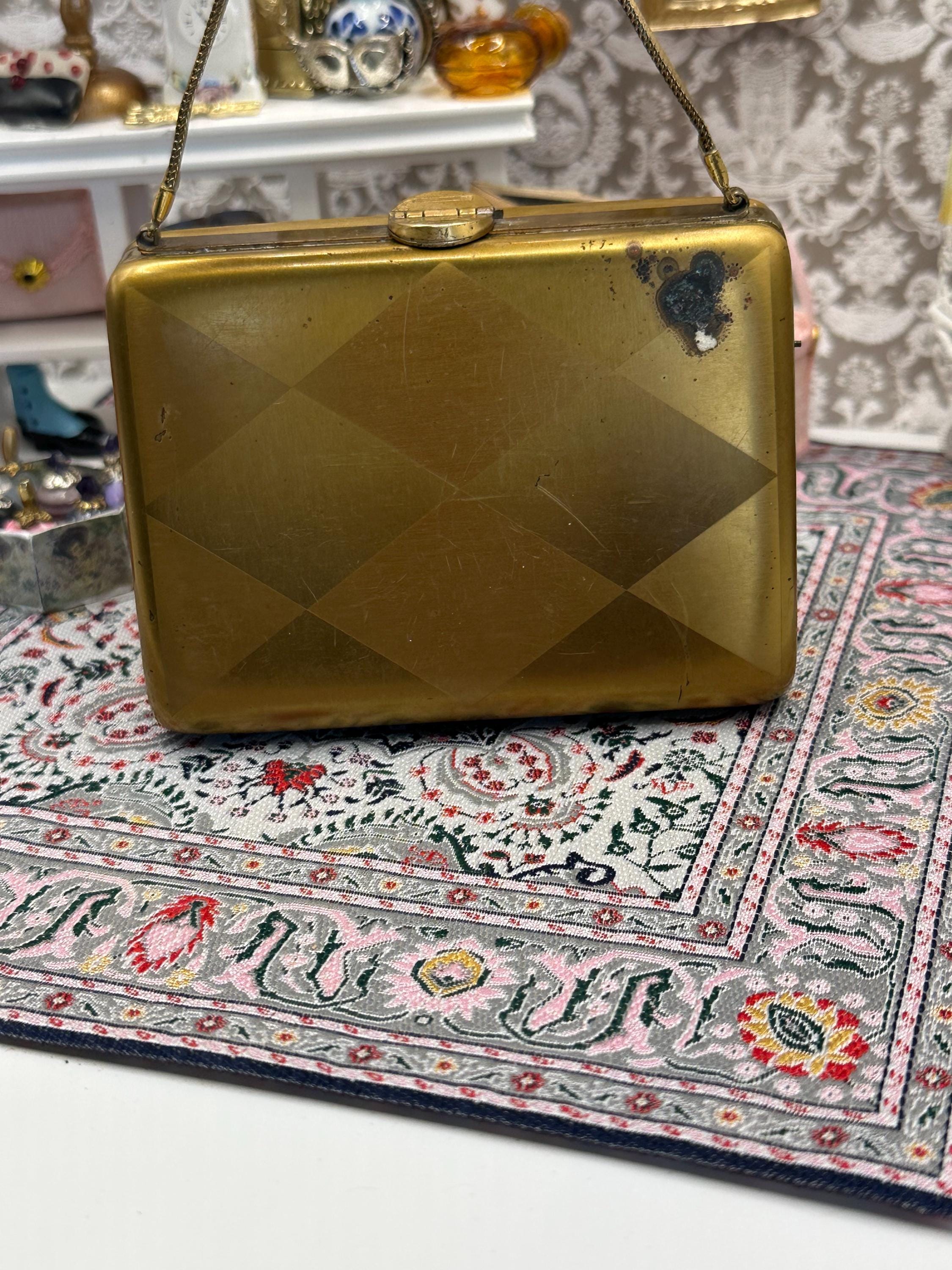 Vintage 1940s Art Deco Minaudière | L.S. Mayer Burlington Party Case with Silk Purse