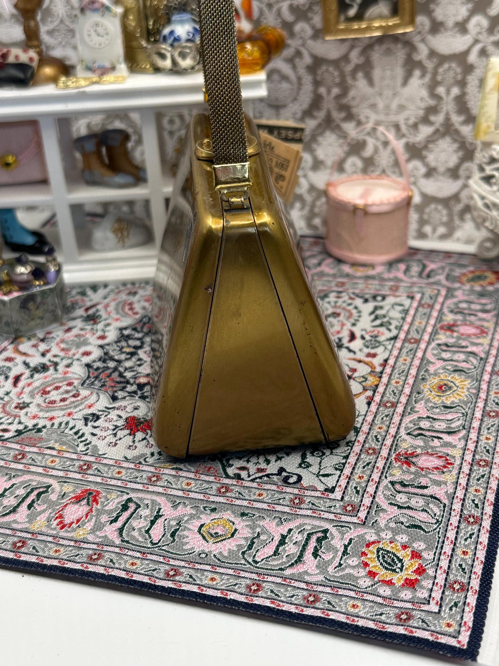 Vintage 1940s Art Deco Minaudière | L.S. Mayer Burlington Party Case with Silk Purse