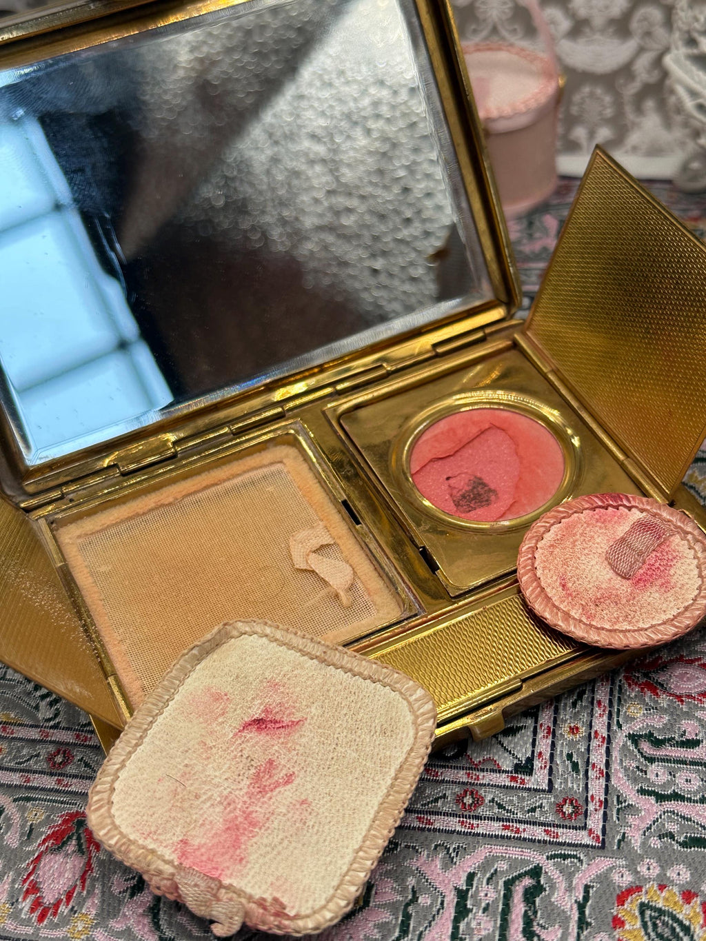 Vintage 1940s Art Deco Minaudière | L.S. Mayer Burlington Party Case with Silk Purse