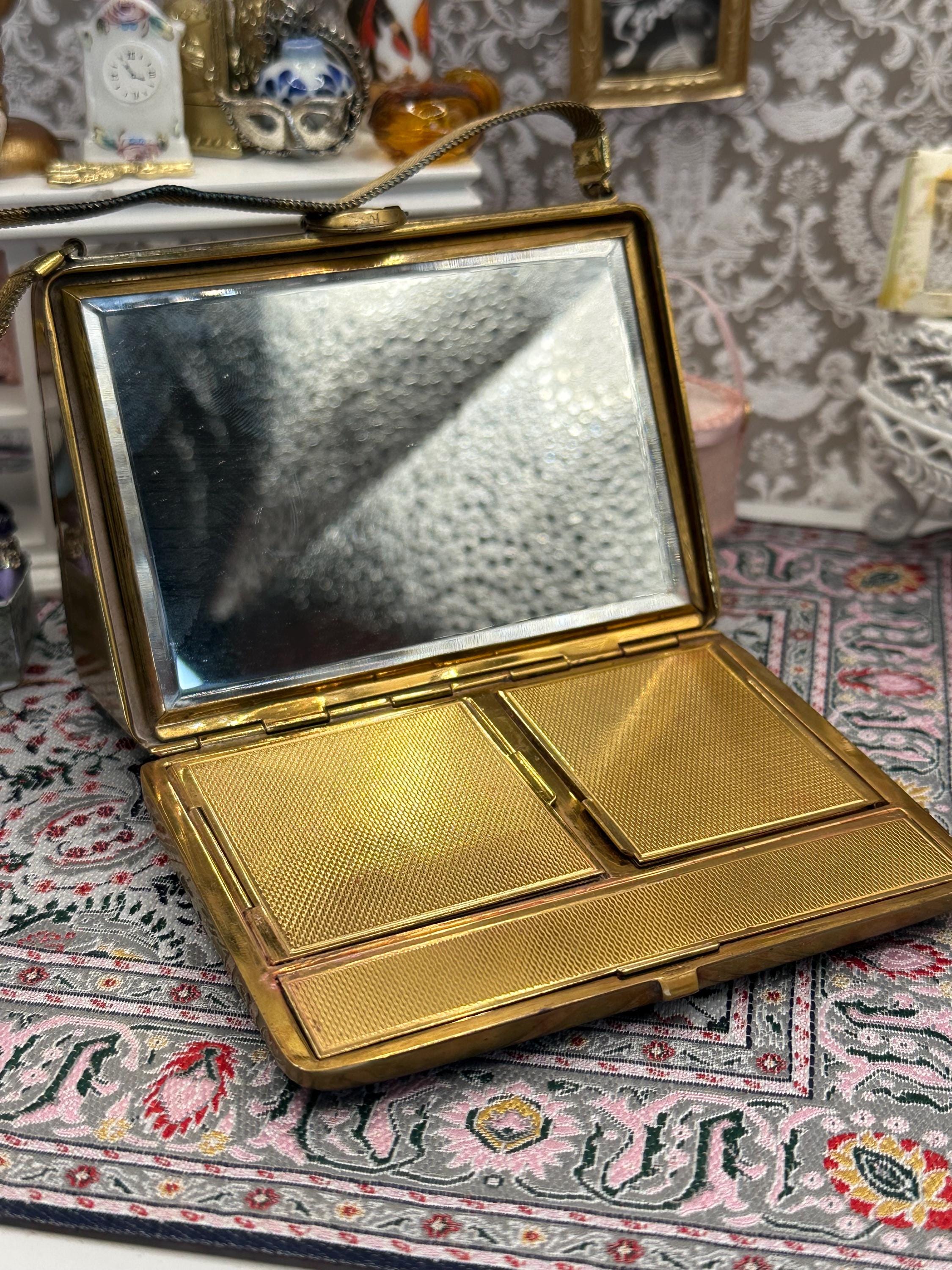 Vintage 1940s Art Deco Minaudière | L.S. Mayer Burlington Party Case with Silk Purse