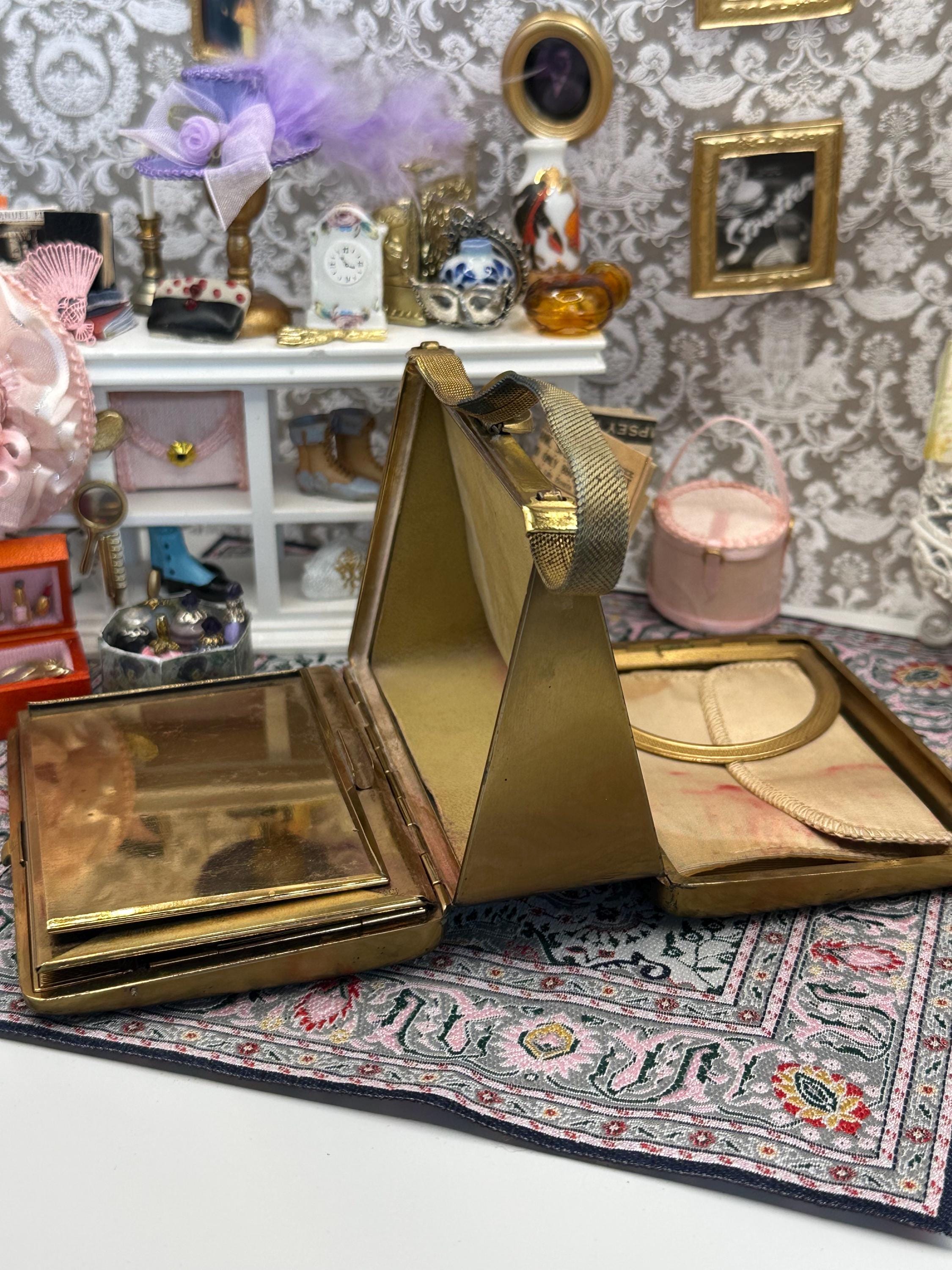 Vintage 1940s Art Deco Minaudière | L.S. Mayer Burlington Party Case with Silk Purse