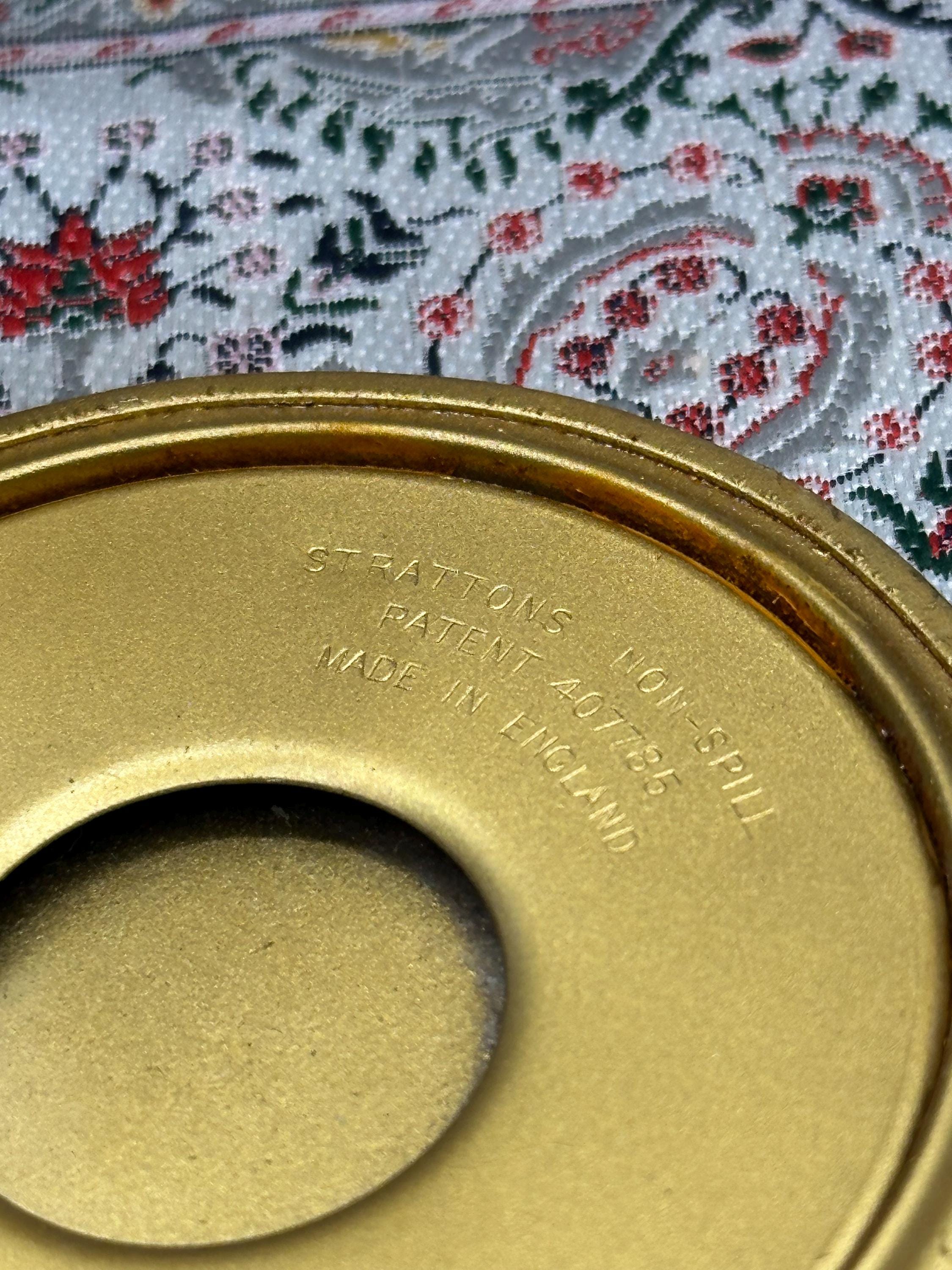 Rare 1930s Stratton Faux Shagreen Powder Compact – Collectable Vanity, Made in England