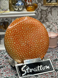 Extremely Rare Shagreen Stratton Non-Spill Powder Compact – 8cm, Excellent Condition, Original Puff