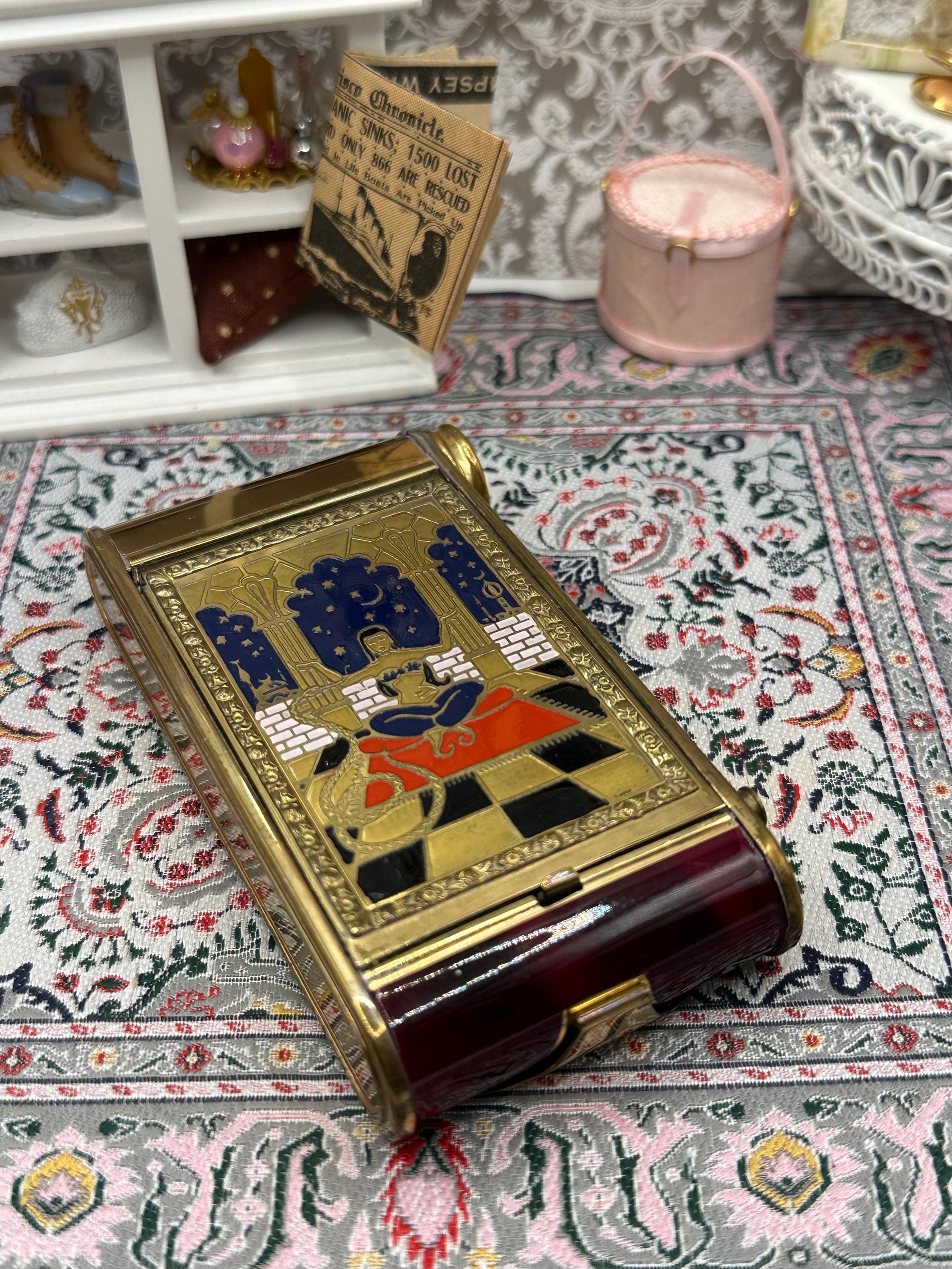 German Art Deco Camera Compact – Vintage Powder Compact with Manicure Set, Rare Collectable