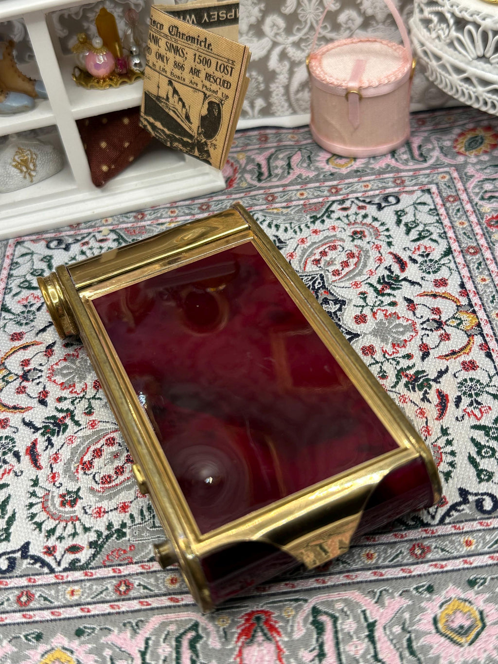 German Art Deco Camera Compact – Vintage Powder Compact with Manicure Set, Rare Collectable