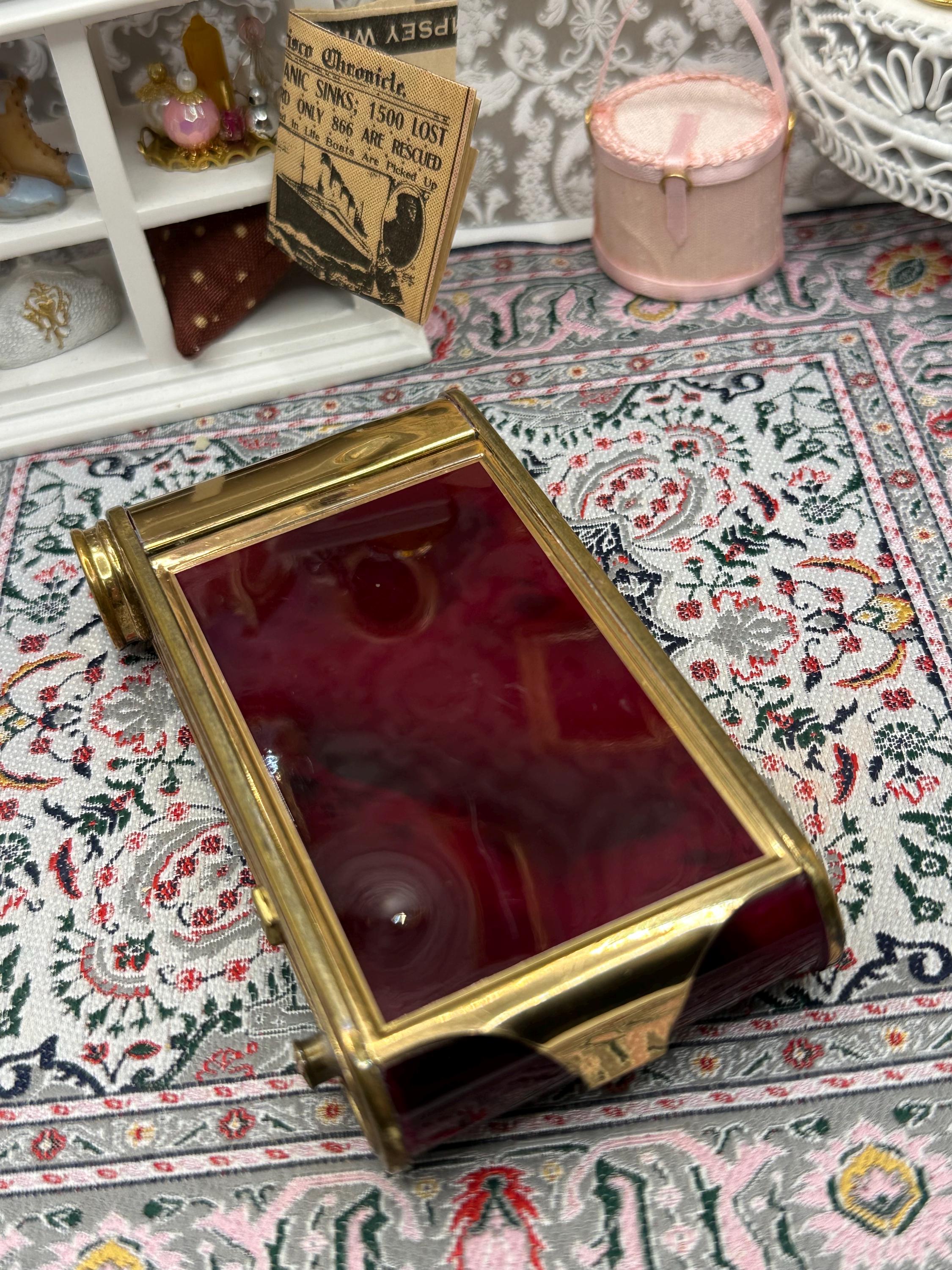 German Art Deco Camera Compact – Vintage Powder Compact with Manicure Set, Rare Collectable