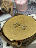 Vintage Stratton 21st Birthday Powder Compact with Key Motif - Boxed Beauty Accessory