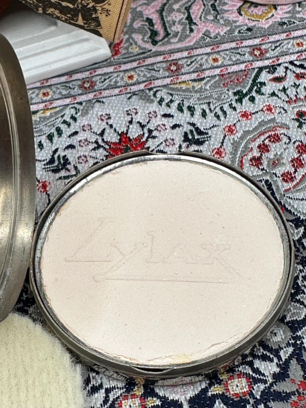 Rare King Edward VIII coronation powder compact 1937 attributed Rachel Original puff Collector’s piece
