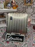Vintage Stratton Powder Compact, Silver Tone Engine Turned, Made in England