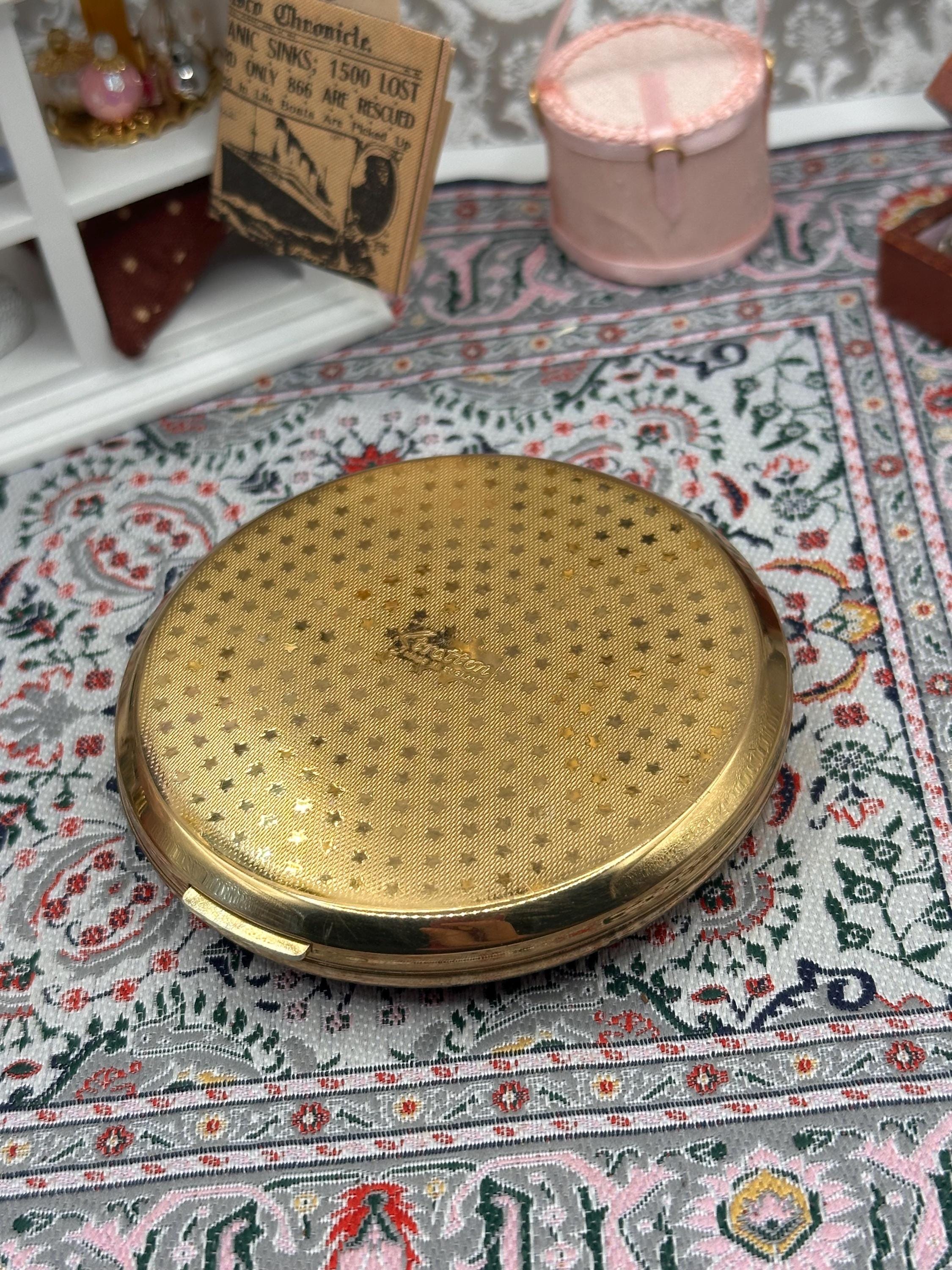 Vintage Stratton Pink Convertible Powder Compact, Original Pouch, Unused, Mid Century England