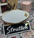 Vintage Stratton Lip-View Lipstick Holder – White Enamel Gold Christmas Tree