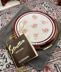Vintage Stratton Powder Compact: 1960s Floral Enamel, Boxed with Tag
