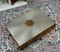 Carene Acme Switzerland Musical Compact Blue Danube Powder Box Collectable Vintage