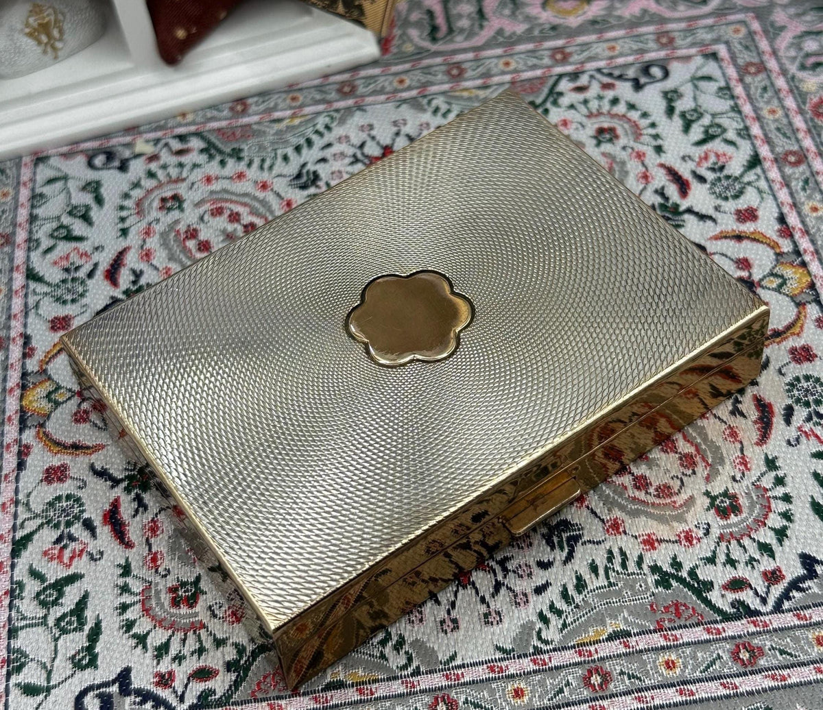 Carene Acme Switzerland Musical Compact Blue Danube Powder Box Collectable Vintage