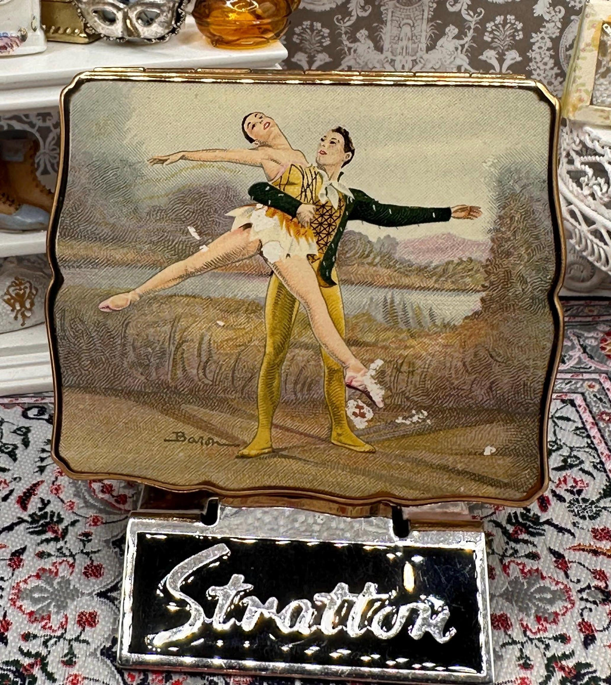 Baron Stratton musical powder compact ballet design Reuge Ste Croix Swedish rhapsody