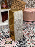 Vintage Mother of Pearl Lucite Lipstick Holder, 1950s Vanity Case, Mid Century Dispenser