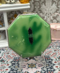 Gwenda Green Art Deco Powder Compact Vintage Octagonal Collectable