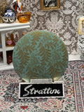 Vintage Stratton Powder Compact Mint Green Enamel Floral Design | 1950s 1960s British Powder Compact | Vanity Compact with Mirror & Original