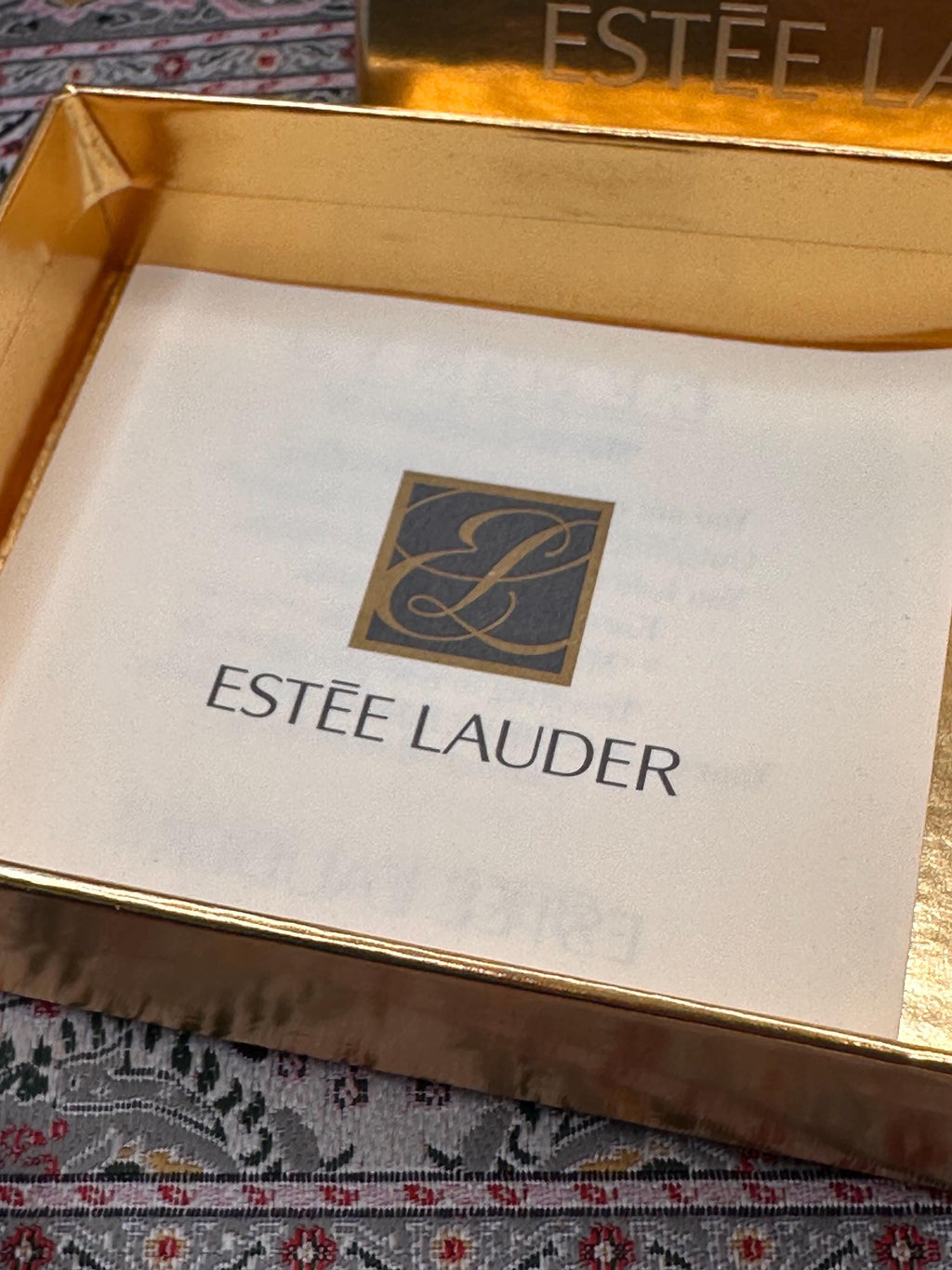 Vintage Estée Lauder Golden Gemini Lucidity Powder Compact | Boxed Zodiac Collectible Powder Compact | Refillable Designer Vanity Compact