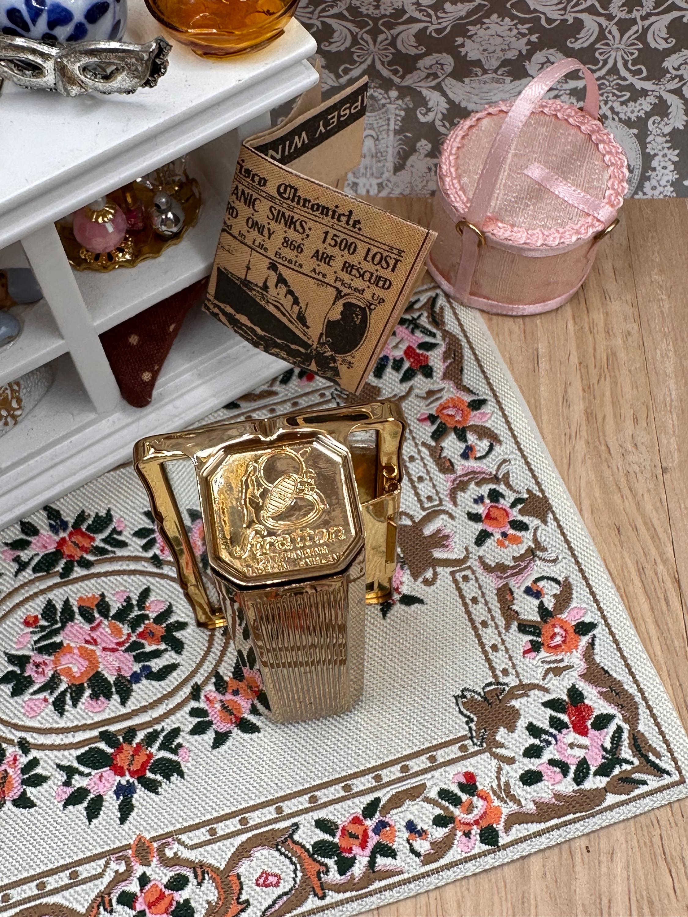 Vintage Stratton Lipview & Matching Lipstick Holder in Original Presentation Box – Late 1960s Vanity Set – Registered Design 934048