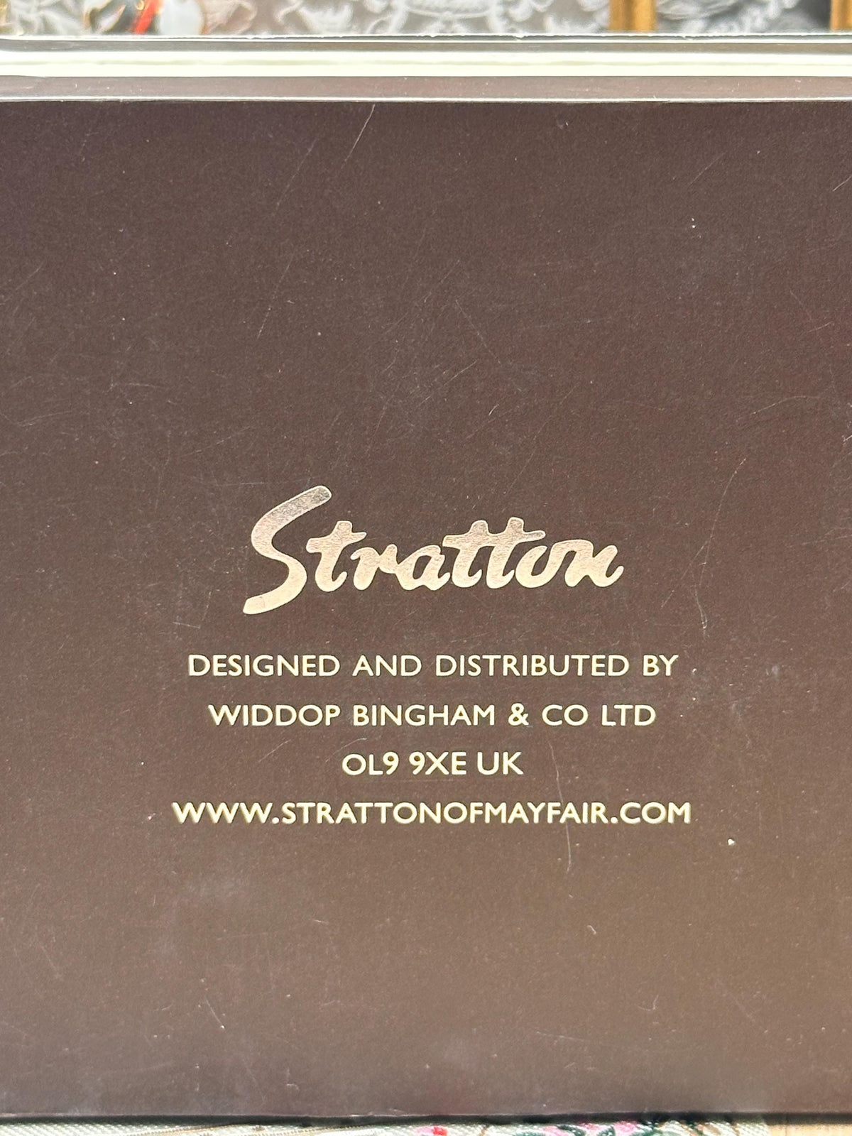 Vintage Boxed Stratton Heritage Collection Zebra Enamel Compact Mirror with Original Pouch 7cm Made in England