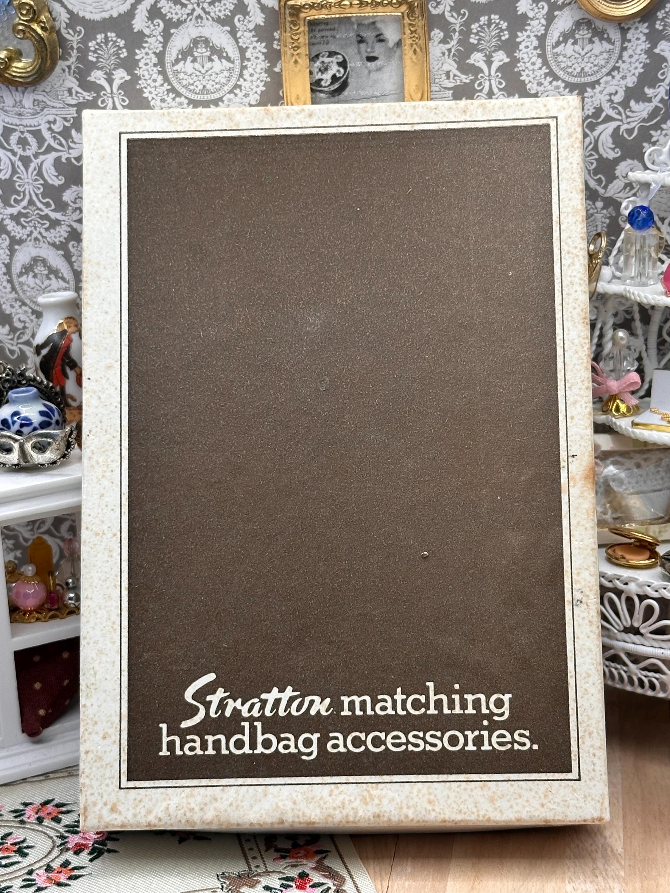 Vintage Stratton Boxed Powder Compact & Lip View Mirror Set, Unused, Made in England