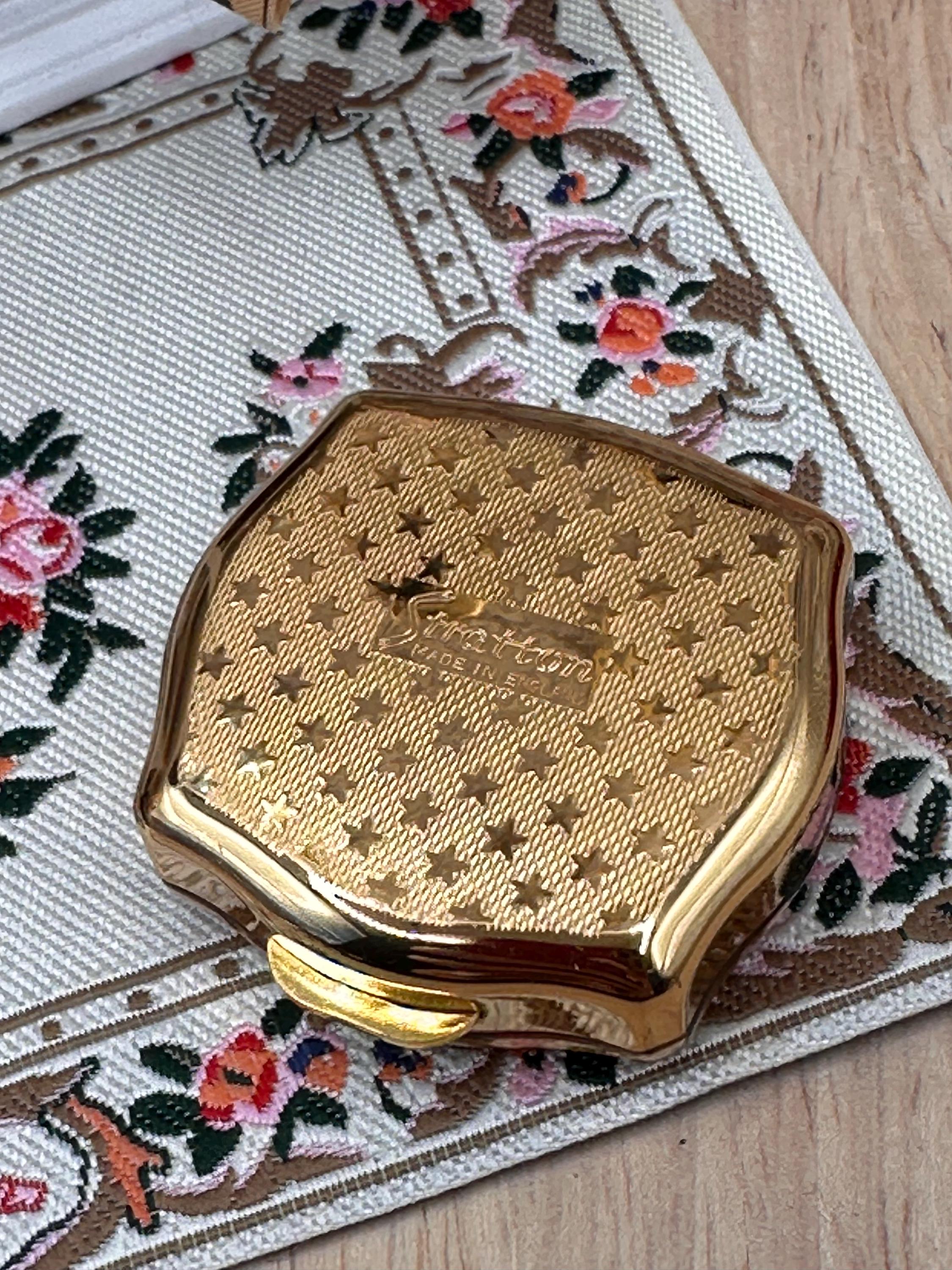 Vintage Stratton Butterfly Mini Pill Box | New Old Stock Boxed | Enamel Butterfly Trinket Box | Made in England | 4cm