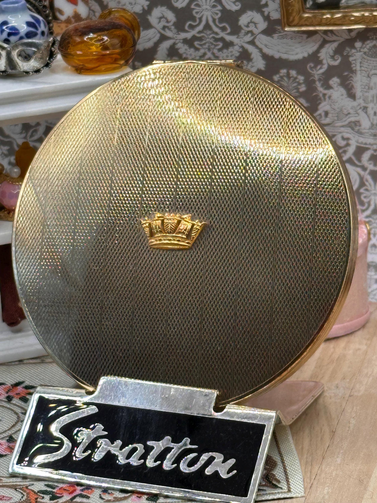 Vintage Stratton Royal Navy Sweetheart Powder Compact Boxed 1961 Provenance Lt Commander James A P Coats RN