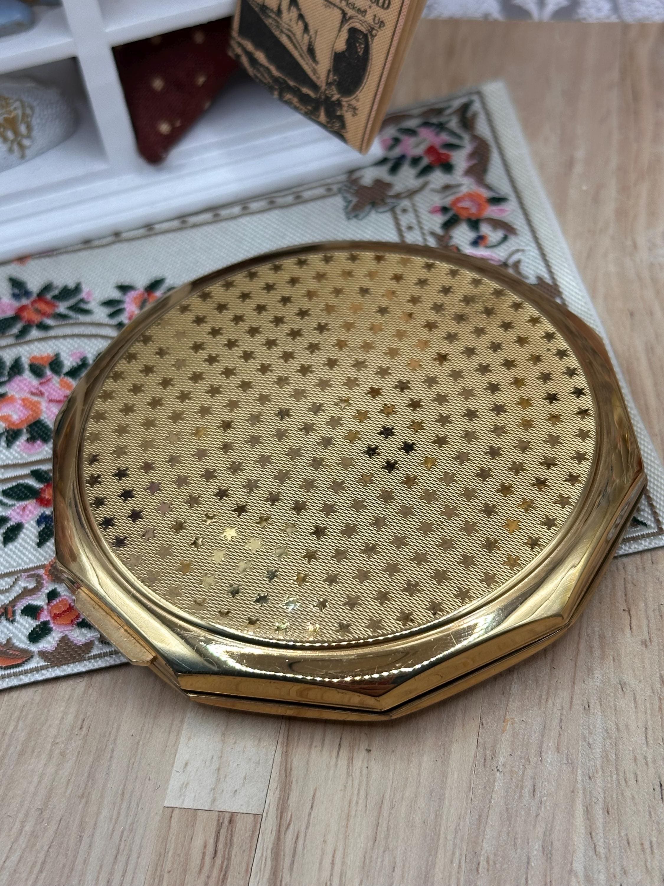 Vintage Stratton Flying Mallards Convertible Powder Compact, English Countryside Enamel Compact, 8cm