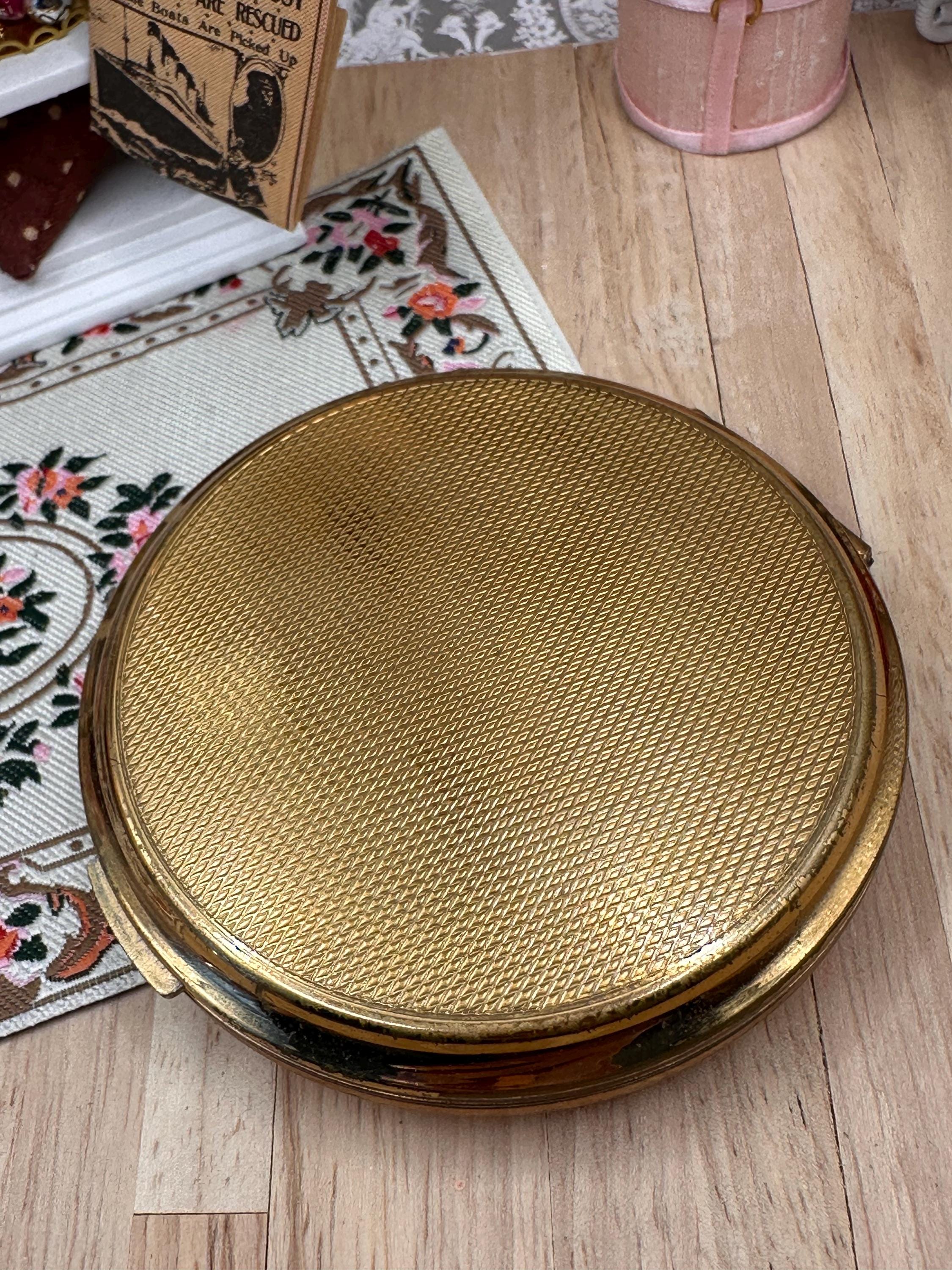 Vintage Stratton Baron Ballet Dancers Powder Compact – Cobalt Blue Signed Ballerina 8cm