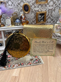 Vintage Zell Fifth Avenue Miracle Mesh Powder Compact & Purse Case – Unused Complete Set