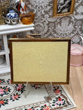 Vintage Art Deco Faux Shagreen Powder Compact 7 x 6cm Foreign Marked Rectangular Vanity Case