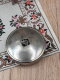 Vintage Harriet Hubbard Powder Compact – Silver Tone 4cm Miniature Vanity Compact with Puff